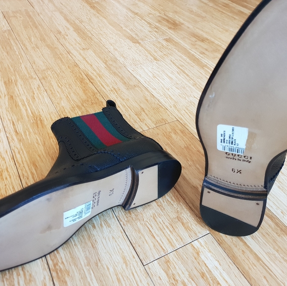 Gucci "Strand" Wingtip leather boot From Runway - Picture 7 of 8